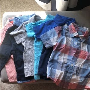 6 Boys Toddler collared shirt bundle